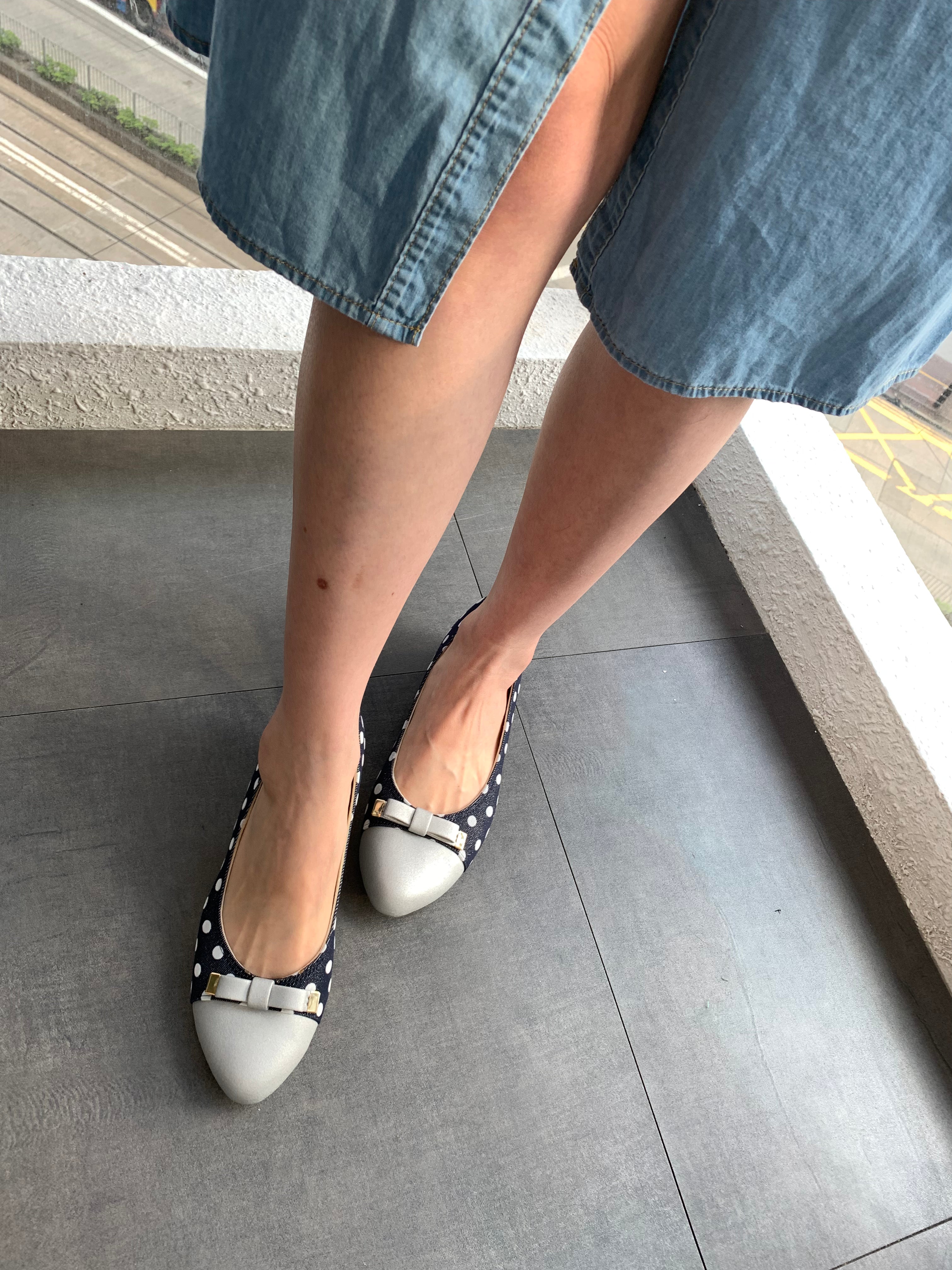 Japan Fashion Dots Pattern Flats with Bow (Soft Soles), 偉豐鞋 WELL SHOE HK, Sandal, Slippers, Classic Slippers, Casual Sandals, Flip Flops, Made in Thailand, Non Slip Shoes, Leather shoes, Home Slippers, Cotton Slippers, Linen Slippers, Boots, Japan Boots, Labor Boots, Japan Labor Boots, Rain Boots, Toe Cap Rain Boots, 凉鞋, 拖鞋, 經典拖鞋, 休閒涼鞋, 人字拖, 泰國製造, 防滑鞋, 皮鞋, 家居拖鞋, 棉拖鞋, 麻拖鞋, 靴子, 日本靴, 勞動靴, 日本勞動靴, 雨靴, 帶帽雨靴, Wellshoe