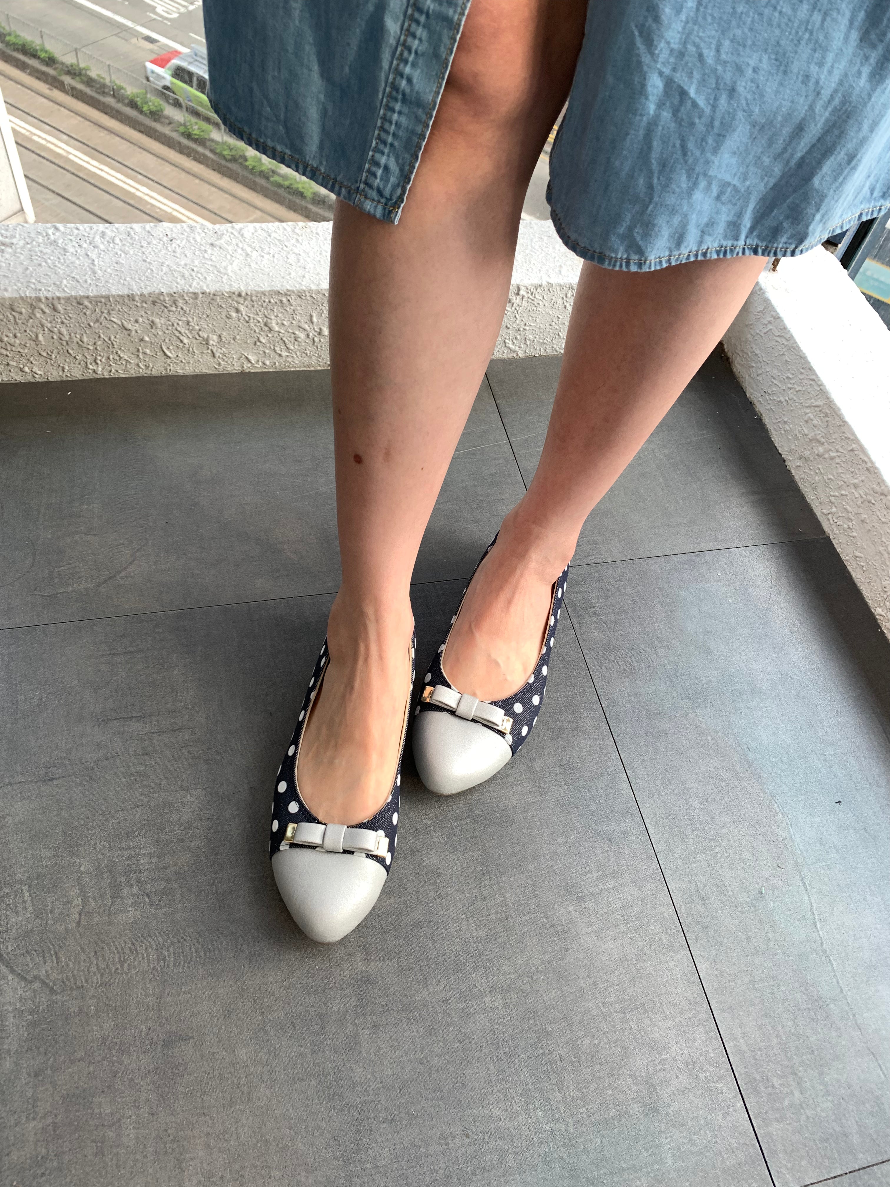 Japan Fashion Dots Pattern Flats with Bow (Soft Soles), 偉豐鞋 WELL SHOE HK, Sandal, Slippers, Classic Slippers, Casual Sandals, Flip Flops, Made in Thailand, Non Slip Shoes, Leather shoes, Home Slippers, Cotton Slippers, Linen Slippers, Boots, Japan Boots, Labor Boots, Japan Labor Boots, Rain Boots, Toe Cap Rain Boots, 凉鞋, 拖鞋, 經典拖鞋, 休閒涼鞋, 人字拖, 泰國製造, 防滑鞋, 皮鞋, 家居拖鞋, 棉拖鞋, 麻拖鞋, 靴子, 日本靴, 勞動靴, 日本勞動靴, 雨靴, 帶帽雨靴, Wellshoe