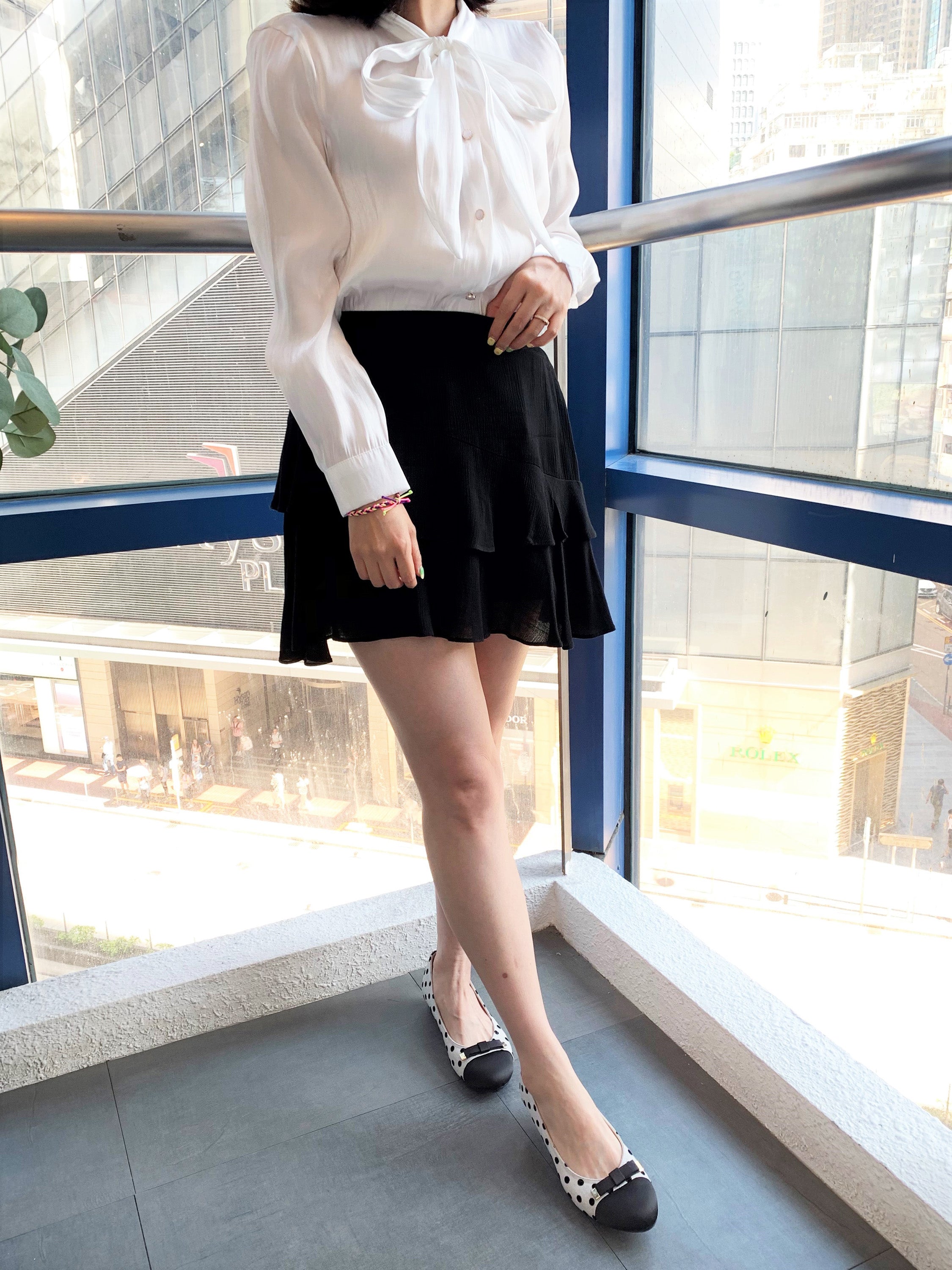 Japan Fashion Dots Pattern Flats with Bow (Soft Soles), 偉豐鞋 WELL SHOE HK, Sandal, Slippers, Classic Slippers, Casual Sandals, Flip Flops, Made in Thailand, Non Slip Shoes, Leather shoes, Home Slippers, Cotton Slippers, Linen Slippers, Boots, Japan Boots, Labor Boots, Japan Labor Boots, Rain Boots, Toe Cap Rain Boots, 凉鞋, 拖鞋, 經典拖鞋, 休閒涼鞋, 人字拖, 泰國製造, 防滑鞋, 皮鞋, 家居拖鞋, 棉拖鞋, 麻拖鞋, 靴子, 日本靴, 勞動靴, 日本勞動靴, 雨靴, 帶帽雨靴, Wellshoe