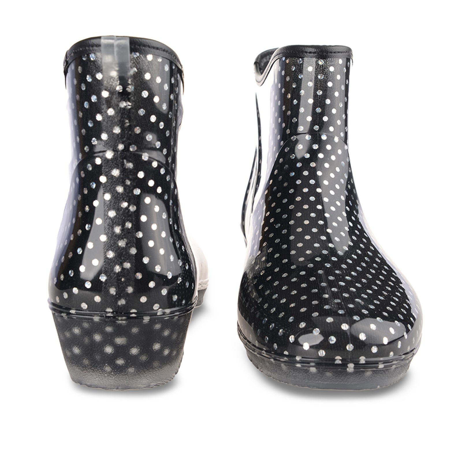Pattern Classic Lady Rain Boots with Heels