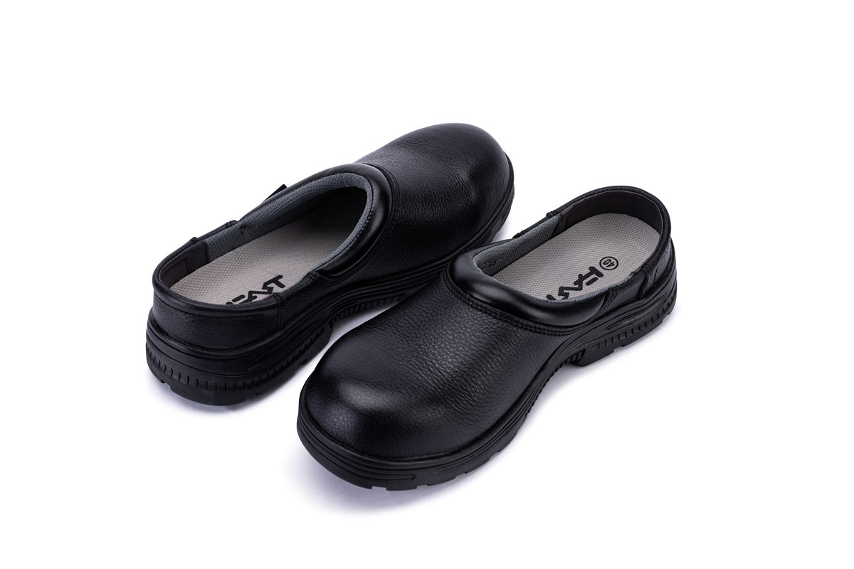 G268 Top Quality Chef Slip On Shoes (Cow Leather + Rubber) -wellshoe hk-BK-EU Size: 38-偉豐鞋 WELL SHOE HK-Well Shoe-偉豐鞋-偉豐網-荃灣鞋店-Functional shoes-Hong Kong Tsuen Wan Shoe Store-Tai Wan Shoe-Japan Shoe-高品質功能鞋-台灣進口鞋-日本進口鞋-High-quality shoes-鞋類配件-荃灣進口鞋-香港鞋店-優質鞋類產品-水靴-帆布鞋-廚師鞋-香港鞋品牌-Hong Kong Shoes brand-長者鞋-Hong Kong Rain Boots-Kitchen shoes-Cruthes-Slipper-Well Shoe Hong Kong-Anello-Arriba-休閒鞋-舒適鞋-健康鞋-皮鞋-Healthy shoes-Leather shoes-Hiking shoes