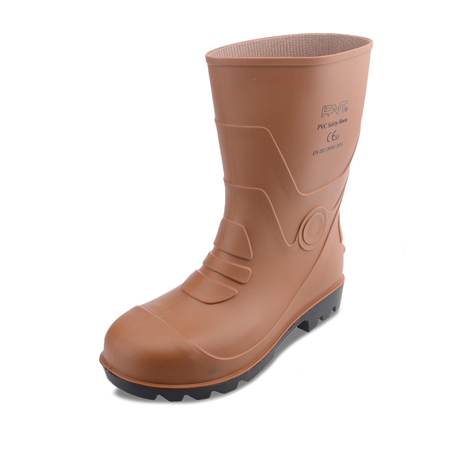 Safety Short Rain Boots  (Steel Toe Cap + Steel Soles)