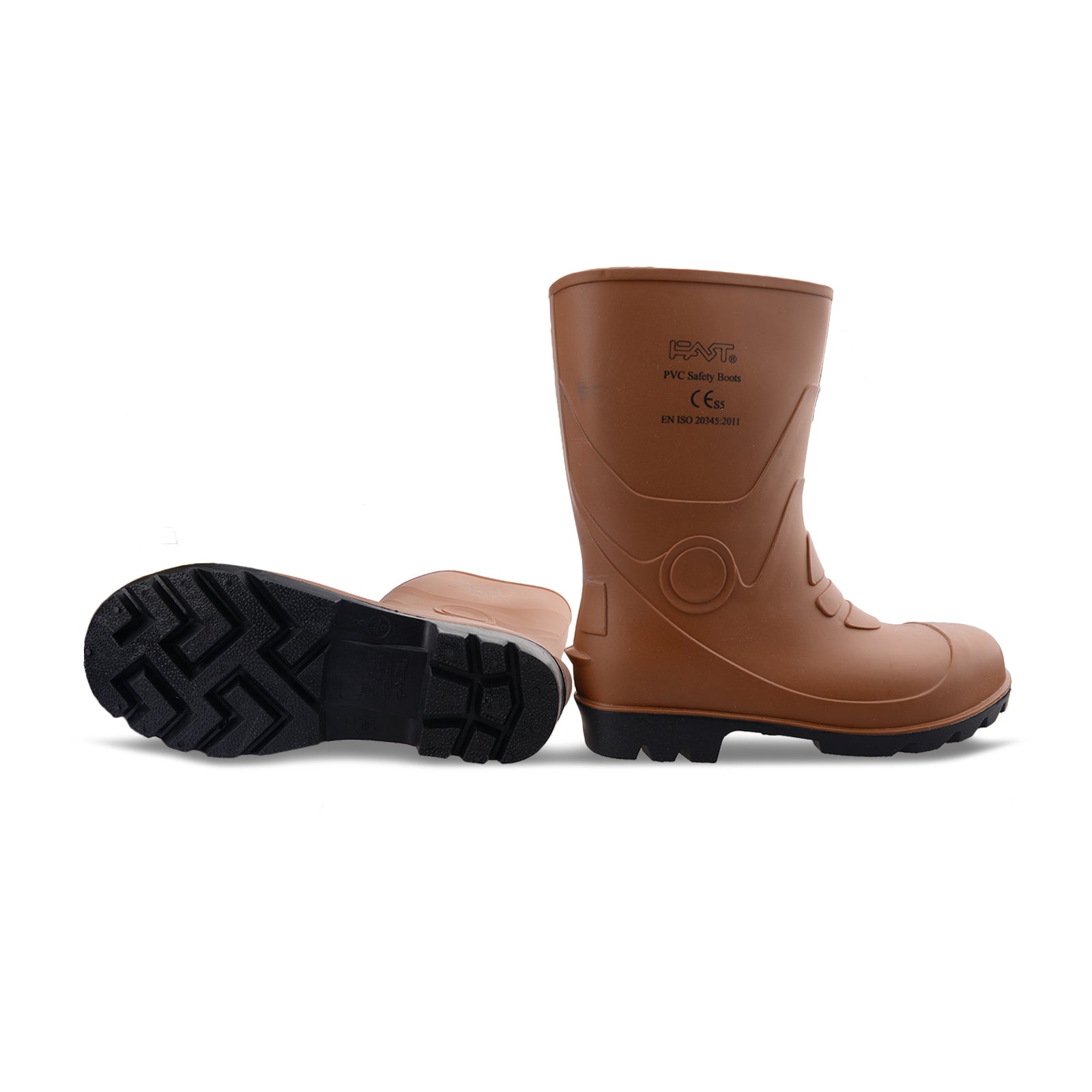 Safety Short Rain Boots  (Steel Toe Cap + Steel Soles)