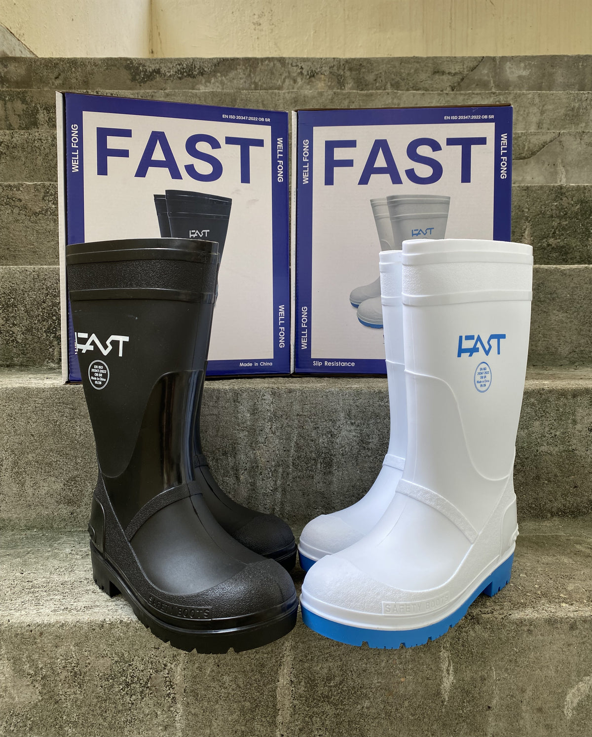 W100 Full Wellington Boots (HKCC-Slip Resistance Mark) - 偉豐鞋 WELL SHOE HK